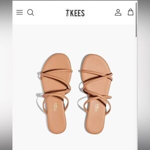 TKEES "Sloan" Sandals in "Pout" Colorway